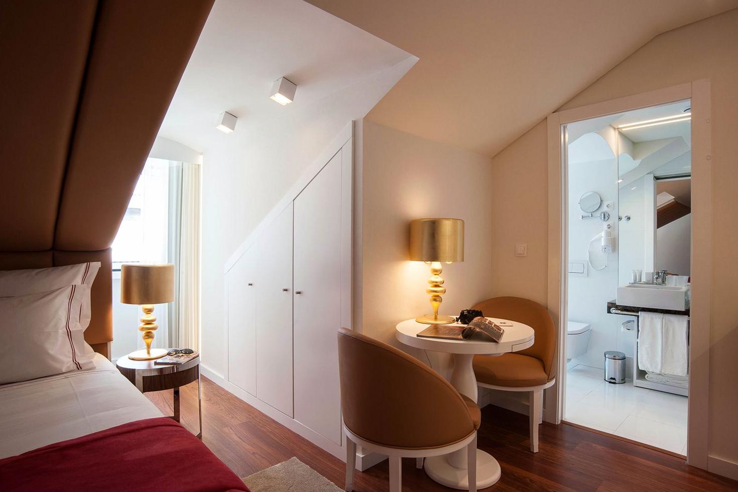 Warm lighting in room