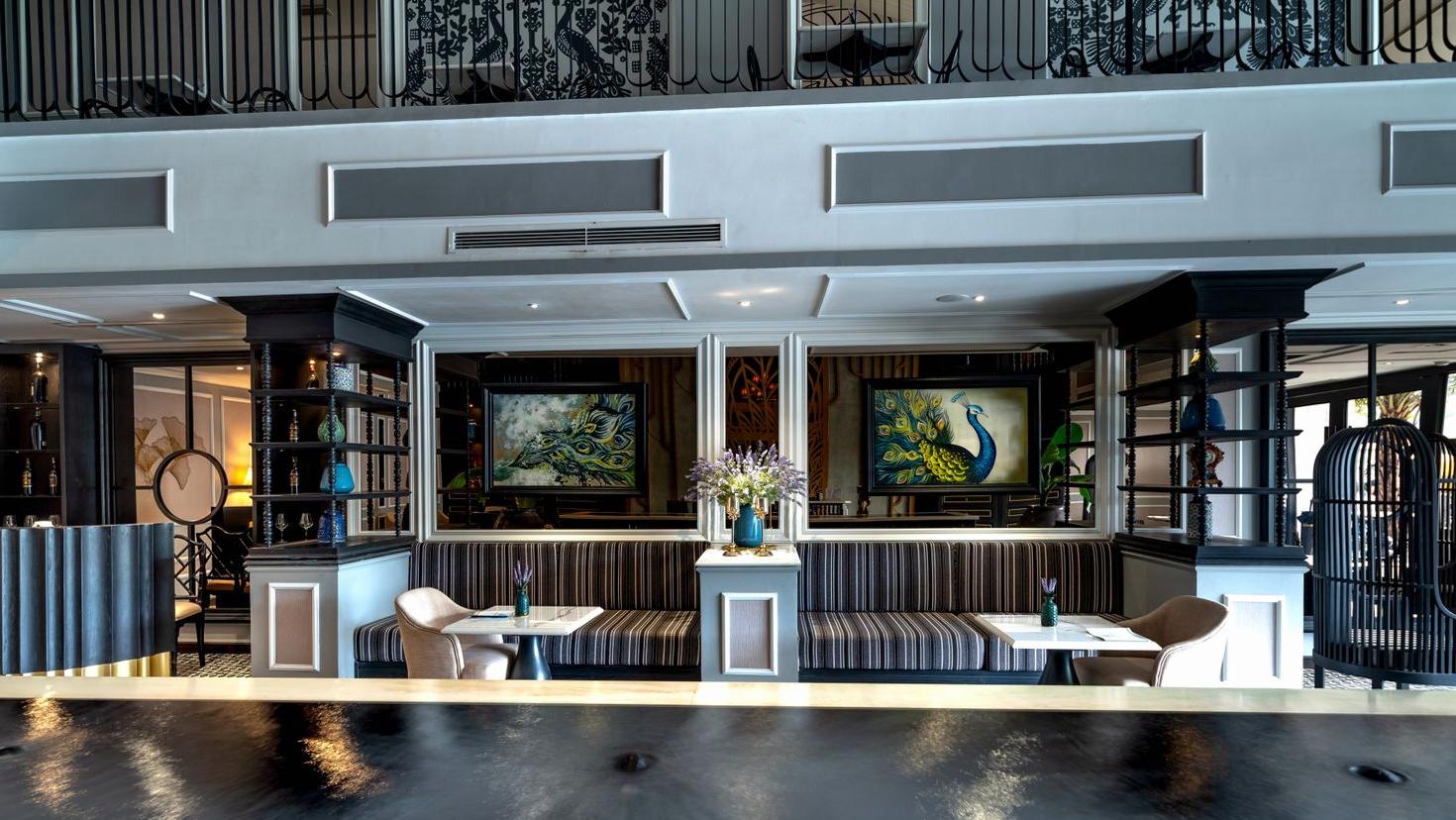 Luxurious lounge interior