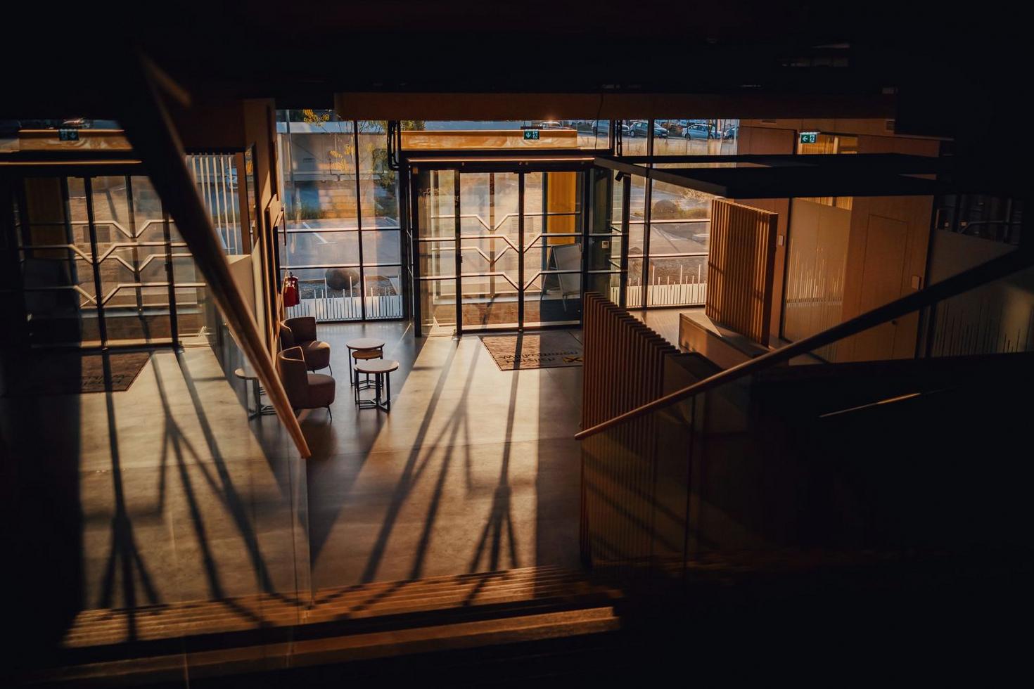 Atmospheric hotel lighting
